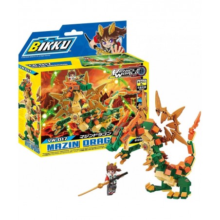 Building Block Robot Set Robot Vehicle MAZN Dragon Hayate NO OROCHI REI Toy for Kids Building Block Set Toy Gift for Kids Gen...