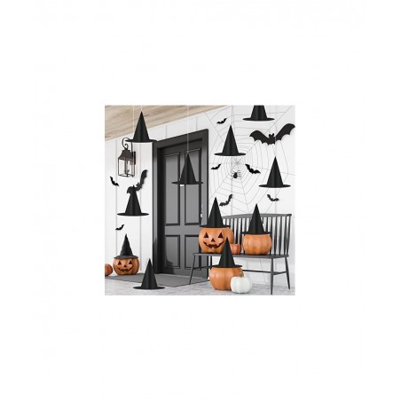10 Pieces Halloween Witch Hat Wizard Hat Halloween Costume Accessory for Holiday Halloween Christmas Party Black $16.06 Kids'...