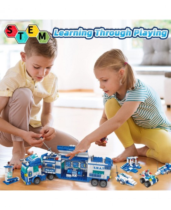 STEM Building Toys for Boys Age 8-12 Erector Set Building Blocks for 6-8 Year Old Boys Educational Build a Robot Truck Kit Co...