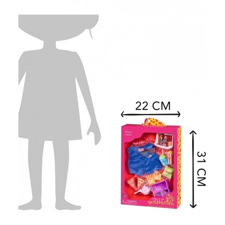 Cinema Snacks with Play Food Accessory Set for 18" Dolls $30.31 Doll Playsets