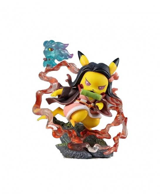 Demon Slayer Actions Figures Cosplay Agatsuma Zenitsu Figure Statues Kimetsu no Yaiba Collection Birthday Gifts PVC 3.9'' (Ka...