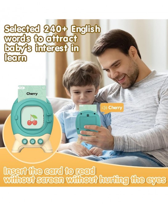 Learning Talking Flash Cards for Toddler - Sensory Toy for Autistic Children Language Toys for Boys Interactive Toy Speech Th...