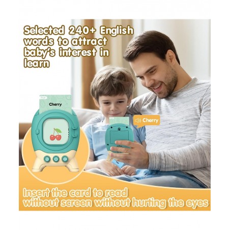 Learning Talking Flash Cards for Toddler - Sensory Toy for Autistic Children Language Toys for Boys Interactive Toy Speech Th...