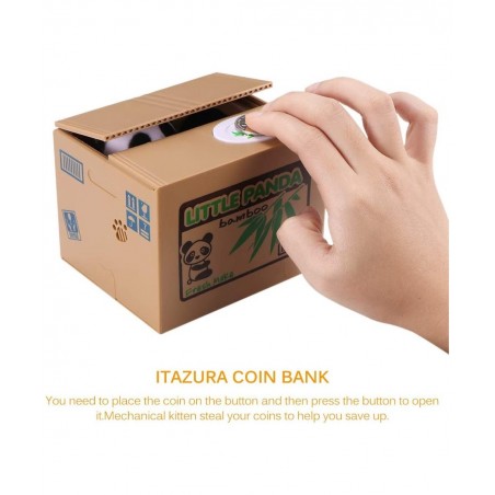 Stealing Piggy Bank Automatic Stole Coin Piggy Bank Money Saving Box Coin Bank (Panda) $25.48 Kids' Money Banks