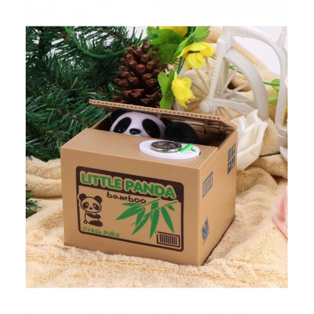 Stealing Piggy Bank Automatic Stole Coin Piggy Bank Money Saving Box Coin Bank (Panda) $25.48 Kids' Money Banks