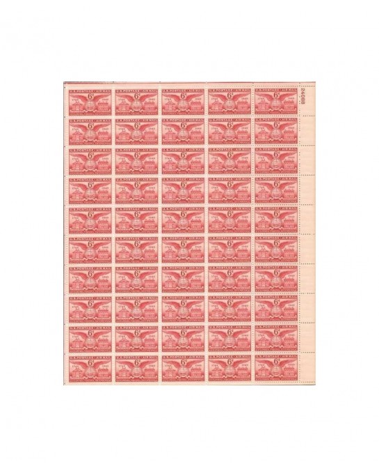US Stamp - 1949 Alexandria Bicentennial Airmail - 50 Stamp Sheet C40 $22.63 Collectible Postage Stamps