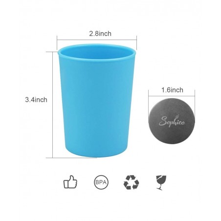 Magnetic Hanging Cups for Toddlers Kids and Adults Hanging Plastic Cup on Fridge or Watercooler for Independent Drinkers (MIX...