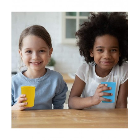 Magnetic Hanging Cups for Toddlers Kids and Adults Hanging Plastic Cup on Fridge or Watercooler for Independent Drinkers (MIX...