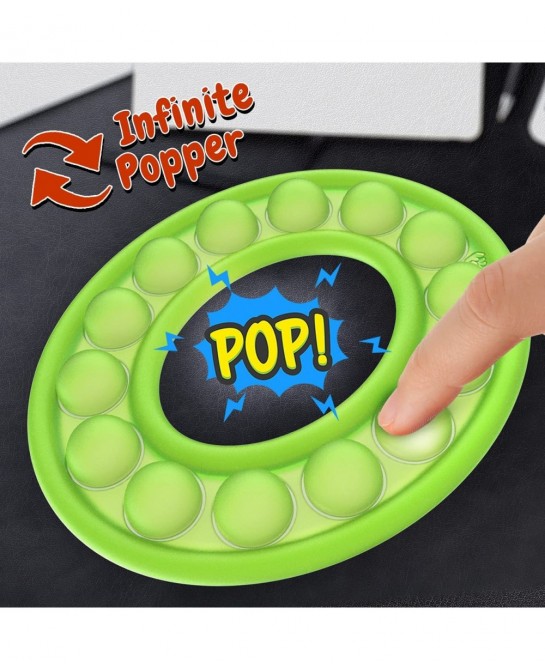 Pop It Fidget Toy (5 Pack) Sensory Push Bubble Circle Pop Its for Stress Relief/ Anxiety/ ADHD/ Autism Popit for Adults and K...