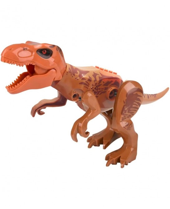 Roaring T-rex Dinosaur Toy for Kids Build Your Own Dinosaur Block Figure Features Sounds and Includes Assembly Instructions D...