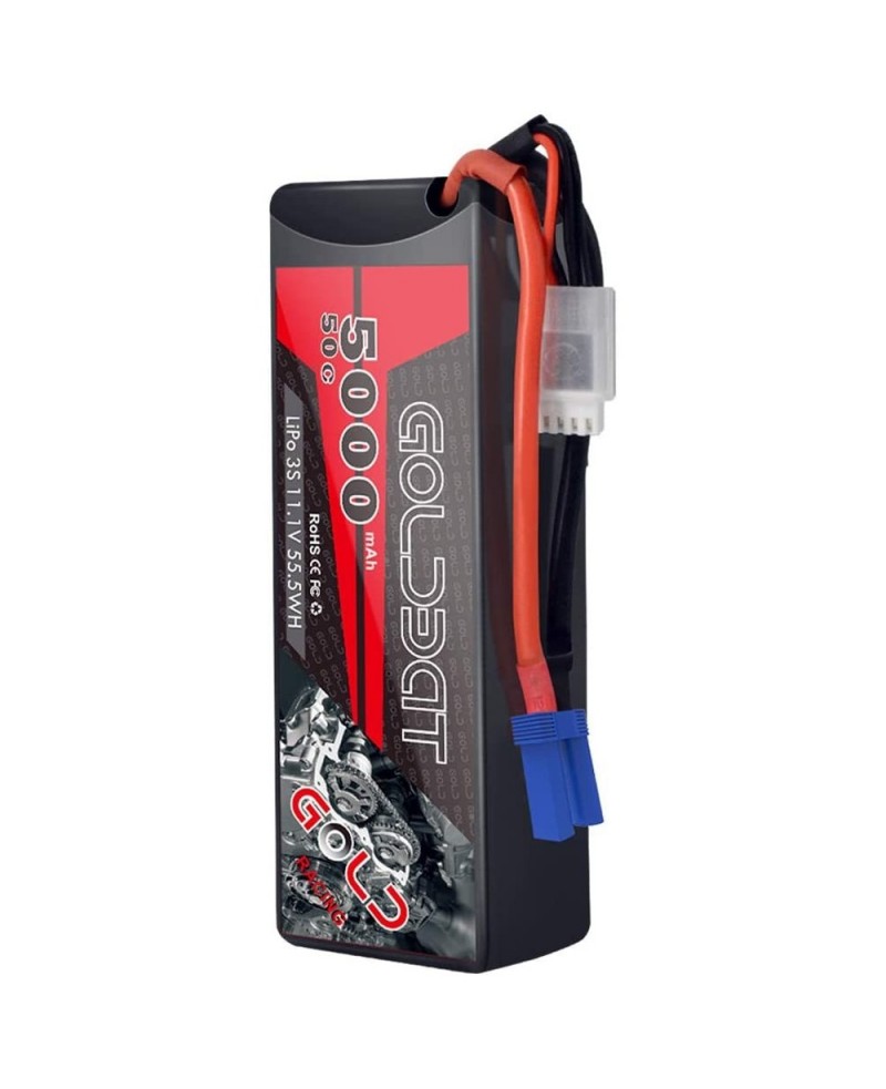 5000mAh 3S 11.1V 50C LiPo RC Battery Pack Hard Case with EC5 Connector for E-maxx Axial RC Car Truck Buggy Truggy (1 Pack) $4...
