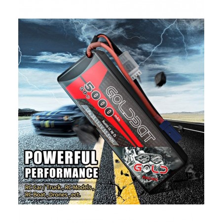 5000mAh 3S 11.1V 50C LiPo RC Battery Pack Hard Case with EC5 Connector for E-maxx Axial RC Car Truck Buggy Truggy (1 Pack) $4...