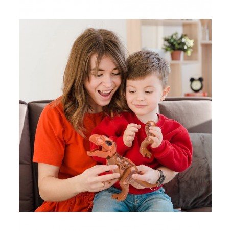 Roaring T-rex Dinosaur Toy for Kids Build Your Own Dinosaur Block Figure Features Sounds and Includes Assembly Instructions D...