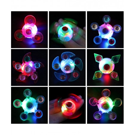 Children's toys for 2-3 years old 25 luminous rings rotating sparkling rings for children boys and girls to relieve stress bi...