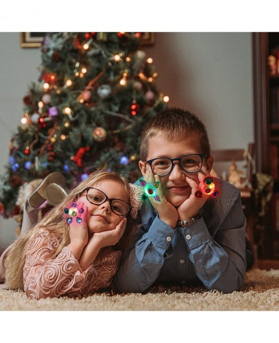 Children's toys for 2-3 years old 25 luminous rings rotating sparkling rings for children boys and girls to relieve stress bi...