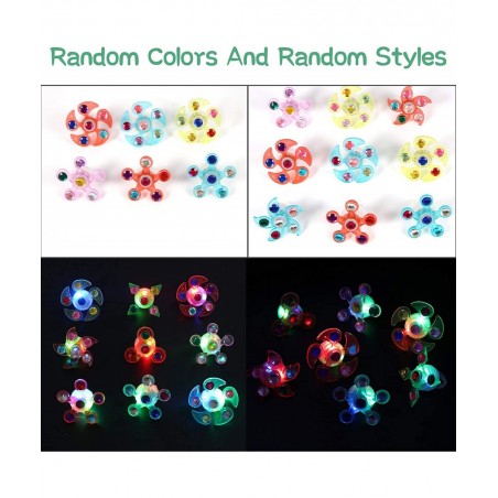 Children's toys for 2-3 years old 25 luminous rings rotating sparkling rings for children boys and girls to relieve stress bi...