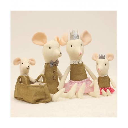 Mouse Family Dolls Stuffed Animal Toy Birthday Gift Mini Plush Toy Brown $81.73 Stuffed Animals & Teddy Bears