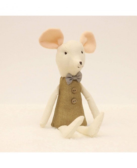 Mouse Family Dolls Stuffed Animal Toy Birthday Gift Mini Plush Toy Brown $81.73 Stuffed Animals & Teddy Bears