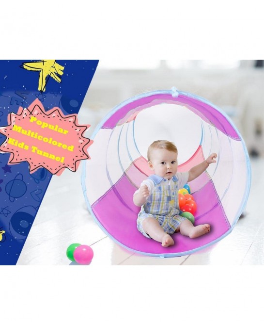 Kids Play Tunnel 5-ft Pop Up Crawling Tunnel Toy Tent for Toddlers Girls Boys Cat or Dogs Indoor and Outdoor Toys or Gifts (P...