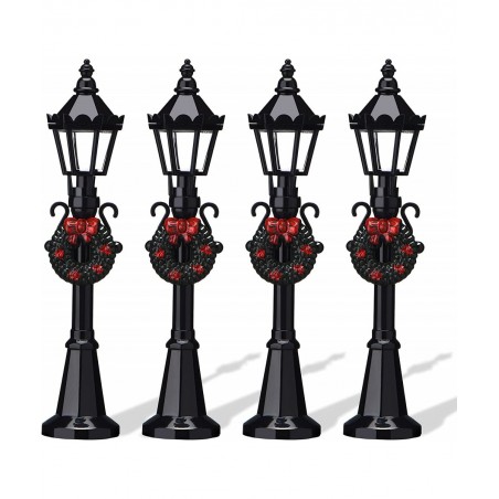 Christmas Village Accessories Christmas Mini Street Light Models Street Miniature Lamp Post Christmas Dollhouse Small Street ...