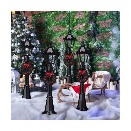 Christmas Village Accessories Christmas Mini Street Light Models Street Miniature Lamp Post Christmas Dollhouse Small Street ...