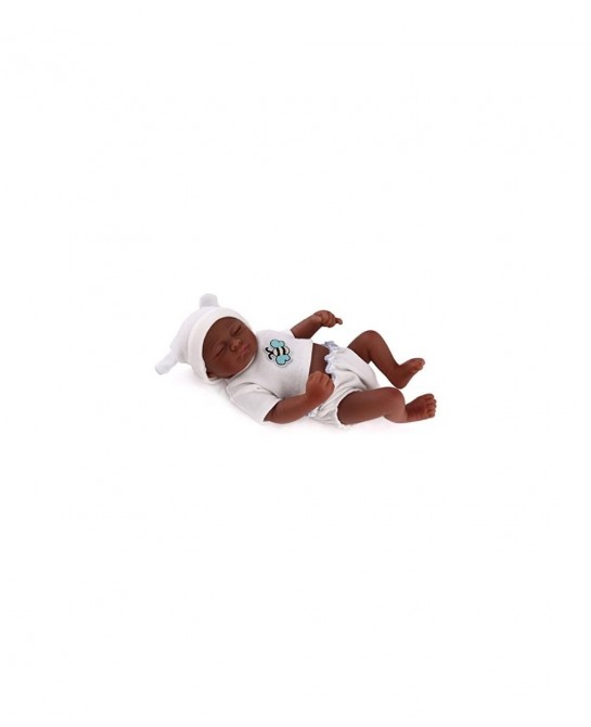 Mini 10inch Black Cute Truly Alive Newborn African American Baby Dolls Silicone Full Body Washable for Girl $42.42 Dolls