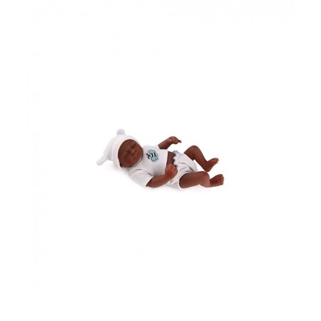 Mini 10inch Black Cute Truly Alive Newborn African American Baby Dolls Silicone Full Body Washable for Girl $42.42 Dolls