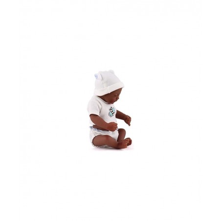 Mini 10inch Black Cute Truly Alive Newborn African American Baby Dolls Silicone Full Body Washable for Girl $42.42 Dolls