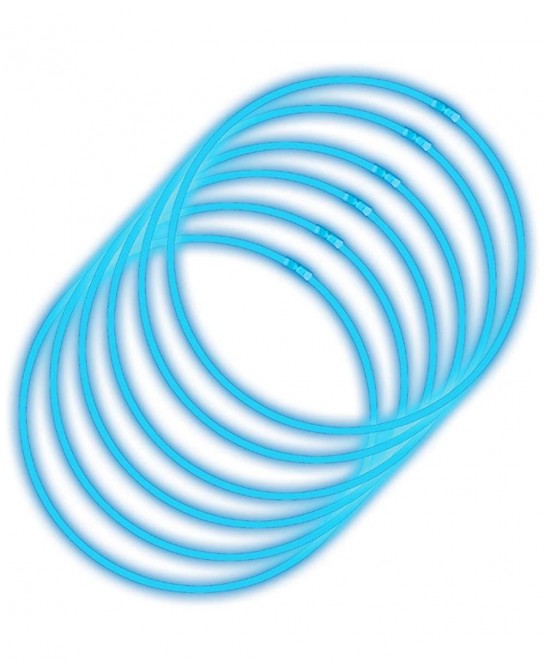 Glow Sticks Bulk 100ct 22'' Glow Necklaces with Connectors for Party Festivals Raves Birthday Wedding Blue $60.85 Kids' Party...