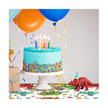 Dinosaur Tablecloth Dinosaur Party Table Cover Disposable Plastic Waterproof Dino Print Table Cloth for Birthday Party Suppli...