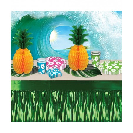 2 Piece Tissue Pineapples Luau Centerpiece Party Decorations 12" Yellow/Green $15.90 Kids' Party Decorations