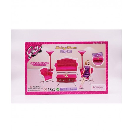 Girl's Favorite/Gloria Living Room Play Set Doll Furniture (No. 3017) $44.55 Dollhouse Accessories
