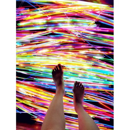 Glow Sticks Bulk 100ct 22'' Glow Necklaces with Connectors for Party Festivals Raves Birthday Wedding Blue $60.85 Kids' Party...