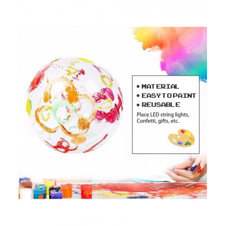Led Balloons helium tank for balloon at home Clear balloon Light Up Colorful Bobo Balloons Transparent Light Balloons Wedding...