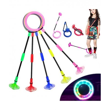 Flashing Jumping Ring Children Colorful Ankle Skip Jump Ropes Sports Swing Ball for Kids Boys Girls Toy $26.04 Kids' Fitness ...