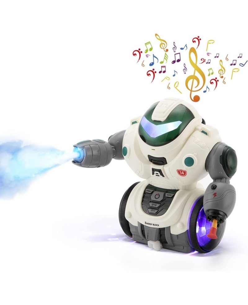 Kid Robot Toys for Boys Girls Dancing Singing Walking Talking Sliding Robot with Colorful LED and Spray Electronic Toys Inter...