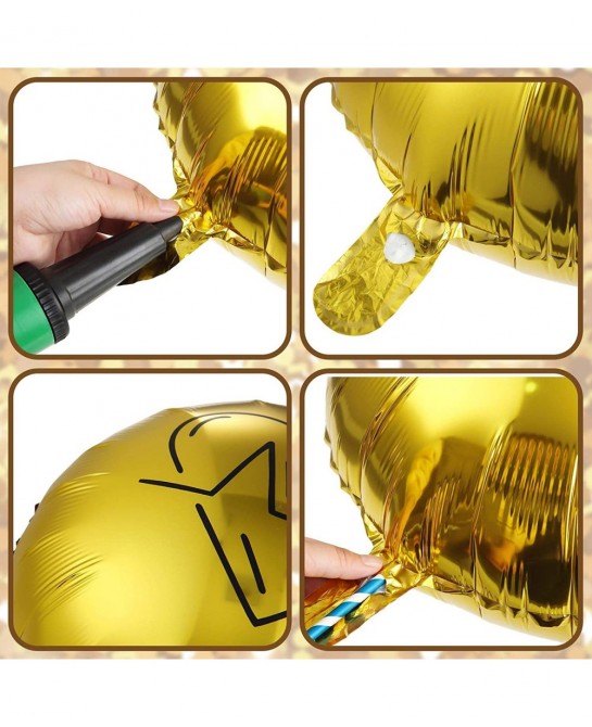 25 Pieces Nurse Balloons 18 Inch 12 Inch Nurse Graduation Foil Balloons with Double Sided Gold Silver Nursing Latex Balloons ...