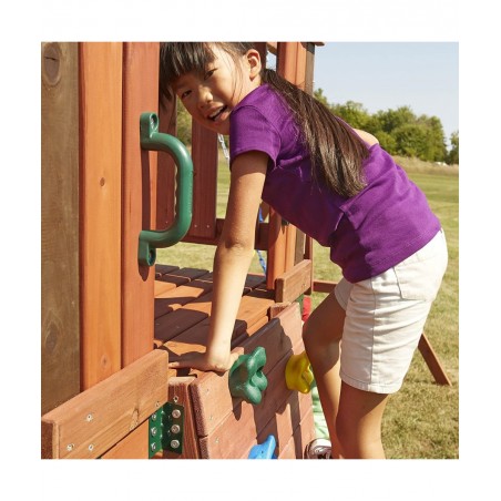 WS 4410 Plastic Safety Handles with Mounting Hardware for Swing Sets Playhouses Play Towers and Wooden Playsets Green $28.33 ...