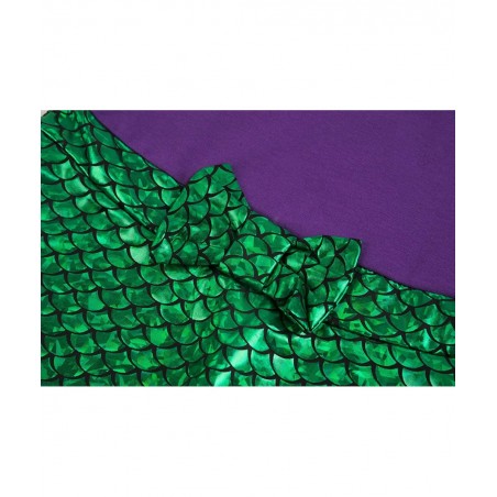 Green Little Girl Mermaid Princess Costume Sequins Party Dress $46.17 Kids' Costumes