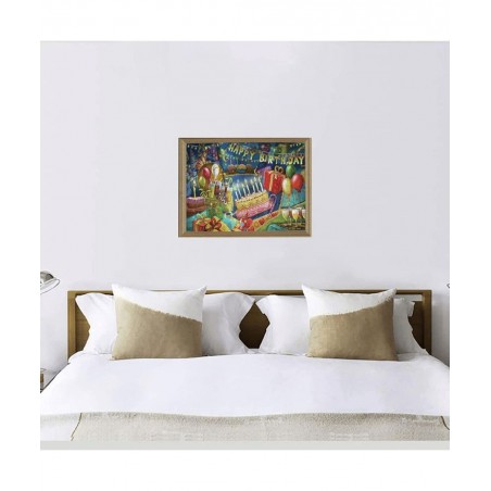 Happy Birthday Gifts Jigsaw Puzzles 500 Pieces Wooden Large Poster Puzzle Game Artwork for Adults Teens 20.4 x 15 Inch $34.82...
