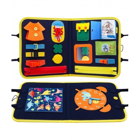 Toddler Toys for 1 2 3 4 Year Old Girls Boys Busy Board Montessori Toys for 1-4 Year Old Sensory Toys for Toddler Age 2-4 Pre...