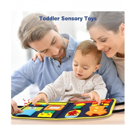 Toddler Toys for 1 2 3 4 Year Old Girls Boys Busy Board Montessori Toys for 1-4 Year Old Sensory Toys for Toddler Age 2-4 Pre...