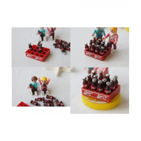 Miniature Set 1:12 Scale Soda Beverage Can Coffee Mug Cup Cola Dollhouse Decoration (Coke 12 Bottles) $31.18 Dollhouse Access...