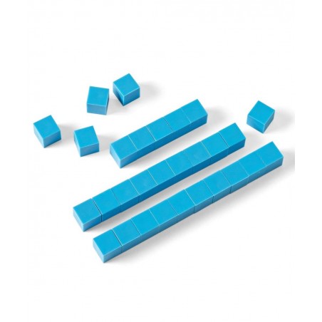 Blue Plastic Base Ten Unit Blocks Place Value Blocks Counting Cubes for Kids Math Base Ten Blocks Classroom Set Math Blocks K...