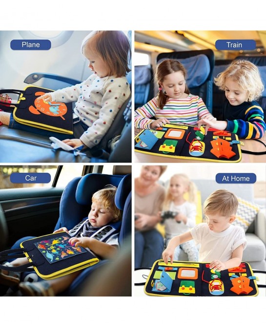 Toddler Toys for 1 2 3 4 Year Old Girls Boys Busy Board Montessori Toys for 1-4 Year Old Sensory Toys for Toddler Age 2-4 Pre...