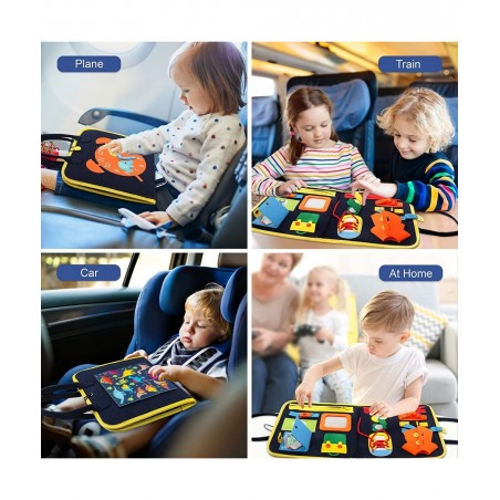 Toddler Toys for 1 2 3 4 Year Old Girls Boys Busy Board Montessori Toys for 1-4 Year Old Sensory Toys for Toddler Age 2-4 Pre...