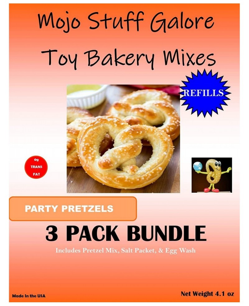 Mojo's Children's Easy to Bake Oven Mixes | Play Toy Oven 2 Pack Refill | Pretzel Ultimate EZ Cooking Baking Supplies | Pretz...