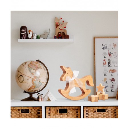 Unicorn Toy Unicorn Rocking Horse Nursery Decor for Girls for Girls Wooden Stacking Toys for Toddlers 1-3 Balancing Wooden To...