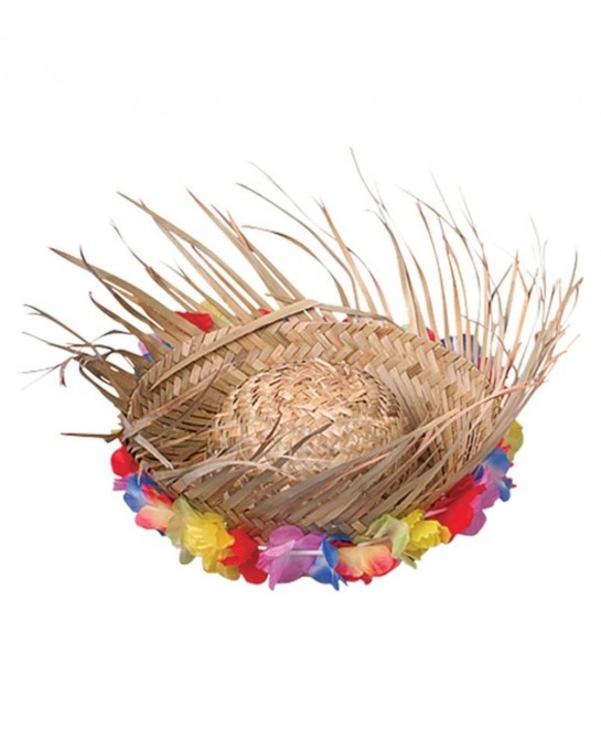 Natural Woven Beachcomber Hat with Lei Tan One Size fits Most (SS-UST-H248) $25.57 Kids' Dress-Up Accessories