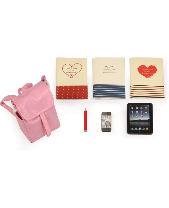 Back-to-School Doll Desk and Chair with Accessories for 18 inch Dolls - Pink (60009) $60.56 Doll Accessories